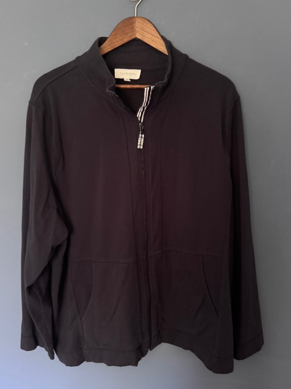 T by Talbots blue full-zip active jacket size 3X in EUC